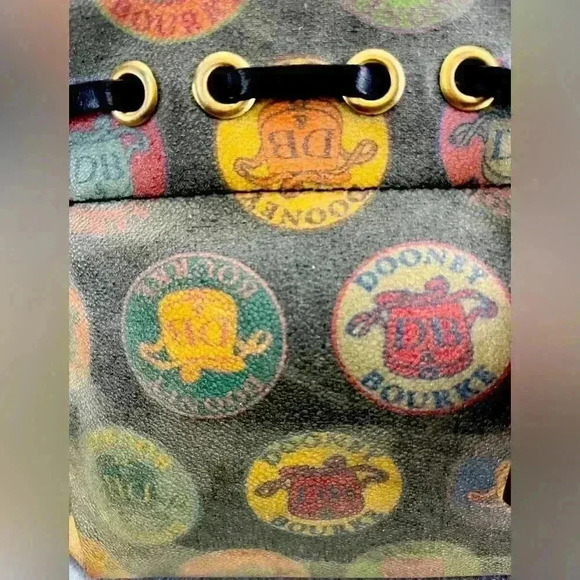 Dooney and Bourke tassel Y2K Vintage Medallion Colorful Handbag Purse - Picture 3 of 16